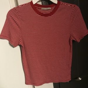 3 FOR $10 EUC Red Striped Tee